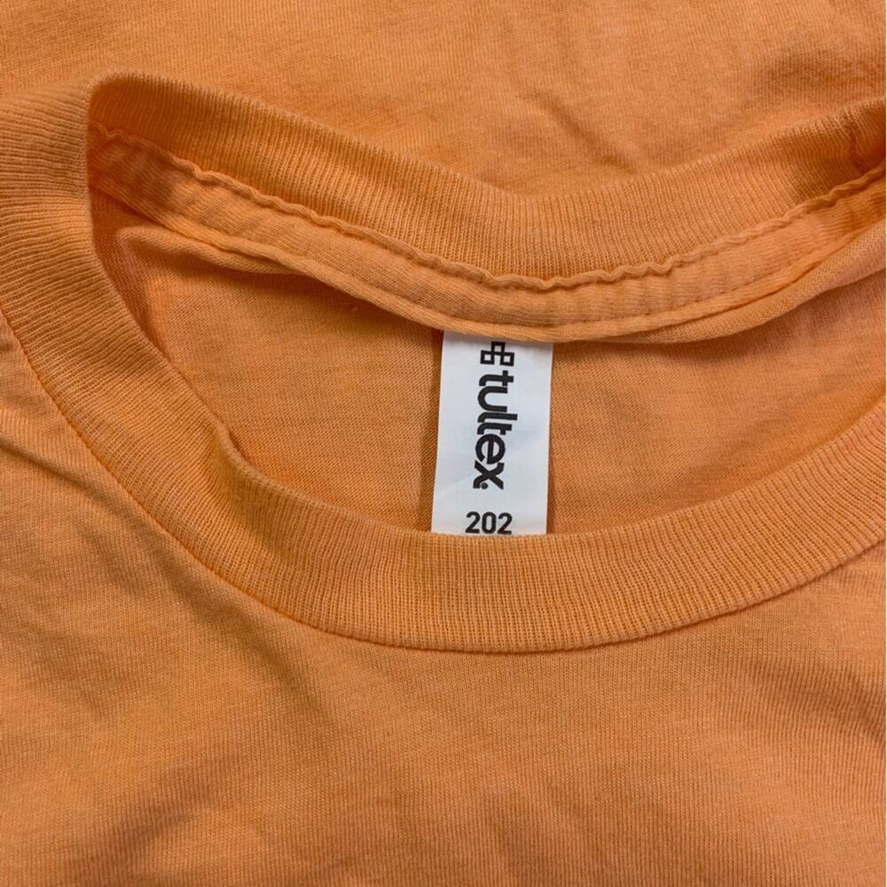Tultex Bud Light T-shirt Crewneck Orange Happy Hour Size Large - Picture 4 of 7